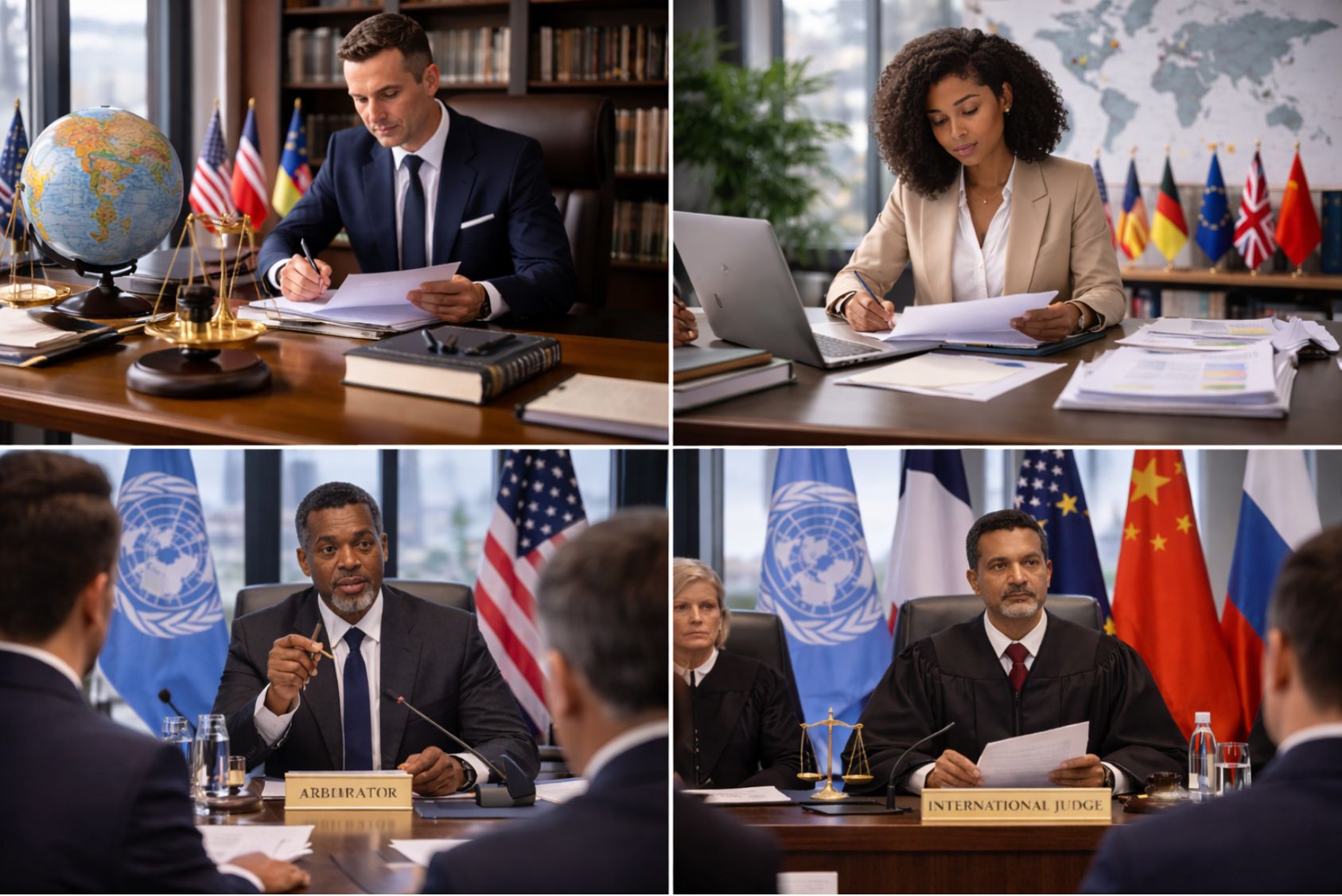 métiers en droit international