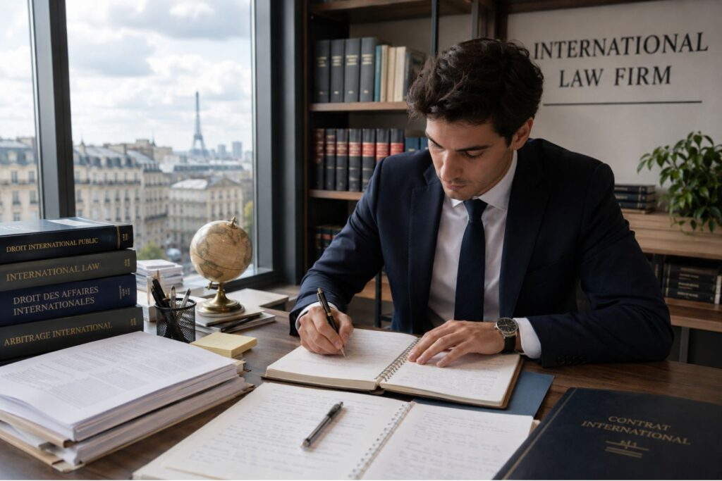 stage dans un cabinet d'avocats en droit international